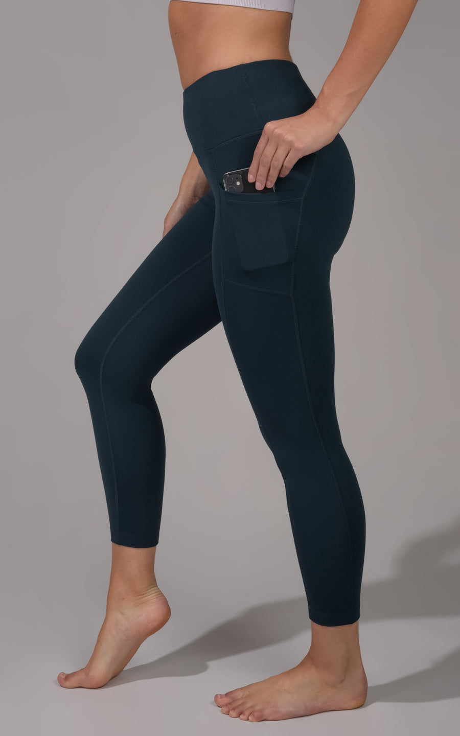 Nude Tech High Waist Side Pocket 7/8 Ankle Length