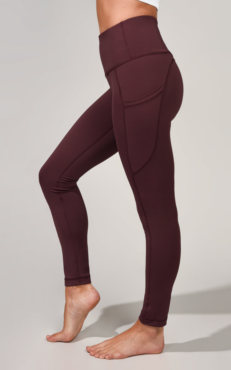 "Squat Proof" Interlink Legging with Pocket Curved Back Yoke