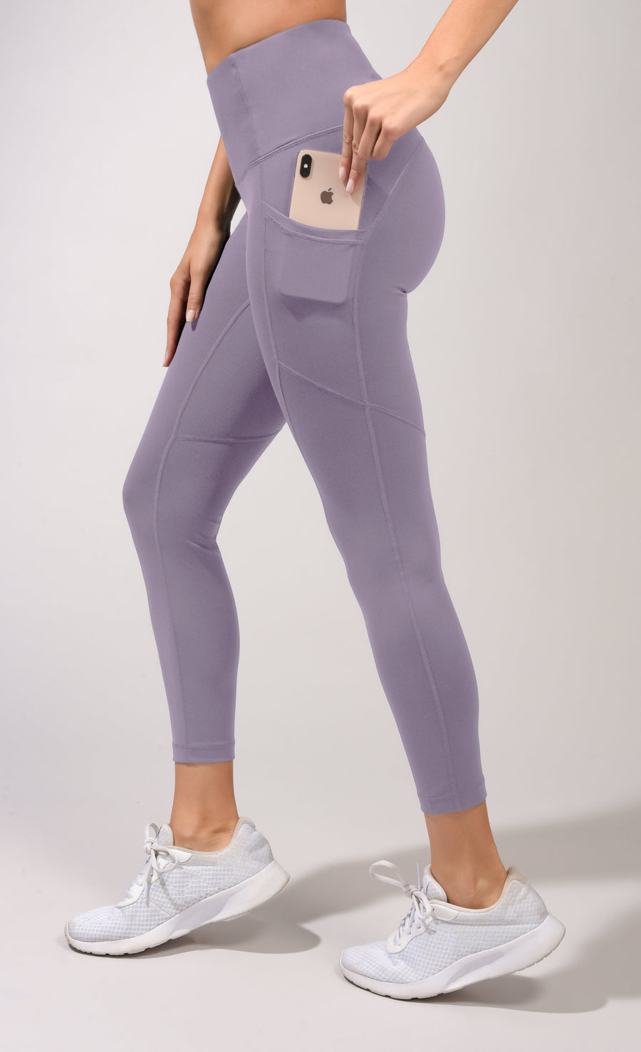 Yogalicious "Lux" High Waist 7/8 Ankle Legging with Side Pockets