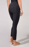 "Squat Proof" Interlink High Waist 7/8 Ankle Legging with Ribbed Side Panels and Pockets