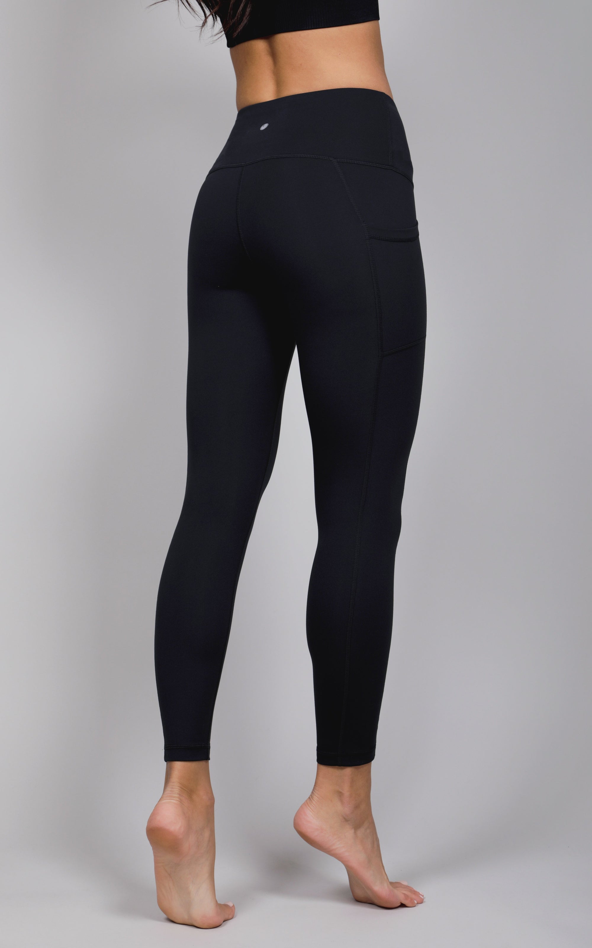 Yogalicious, Pants & Jumpsuits, Yogalicious Lux High Waist Side Pocket  Capri Black Size S