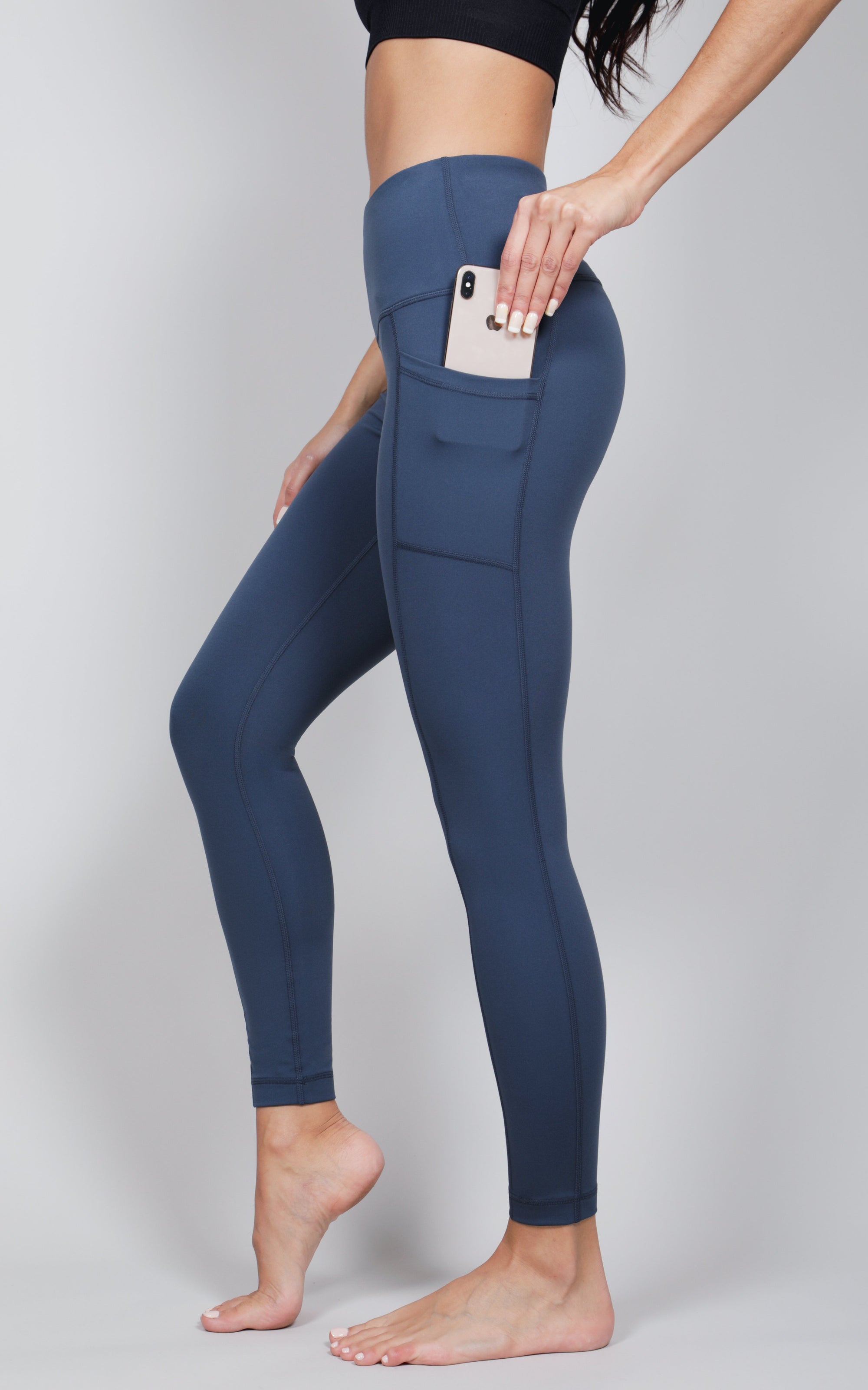 Yoga Licious Lux High Waist, Ankle Legging with Side Pockets