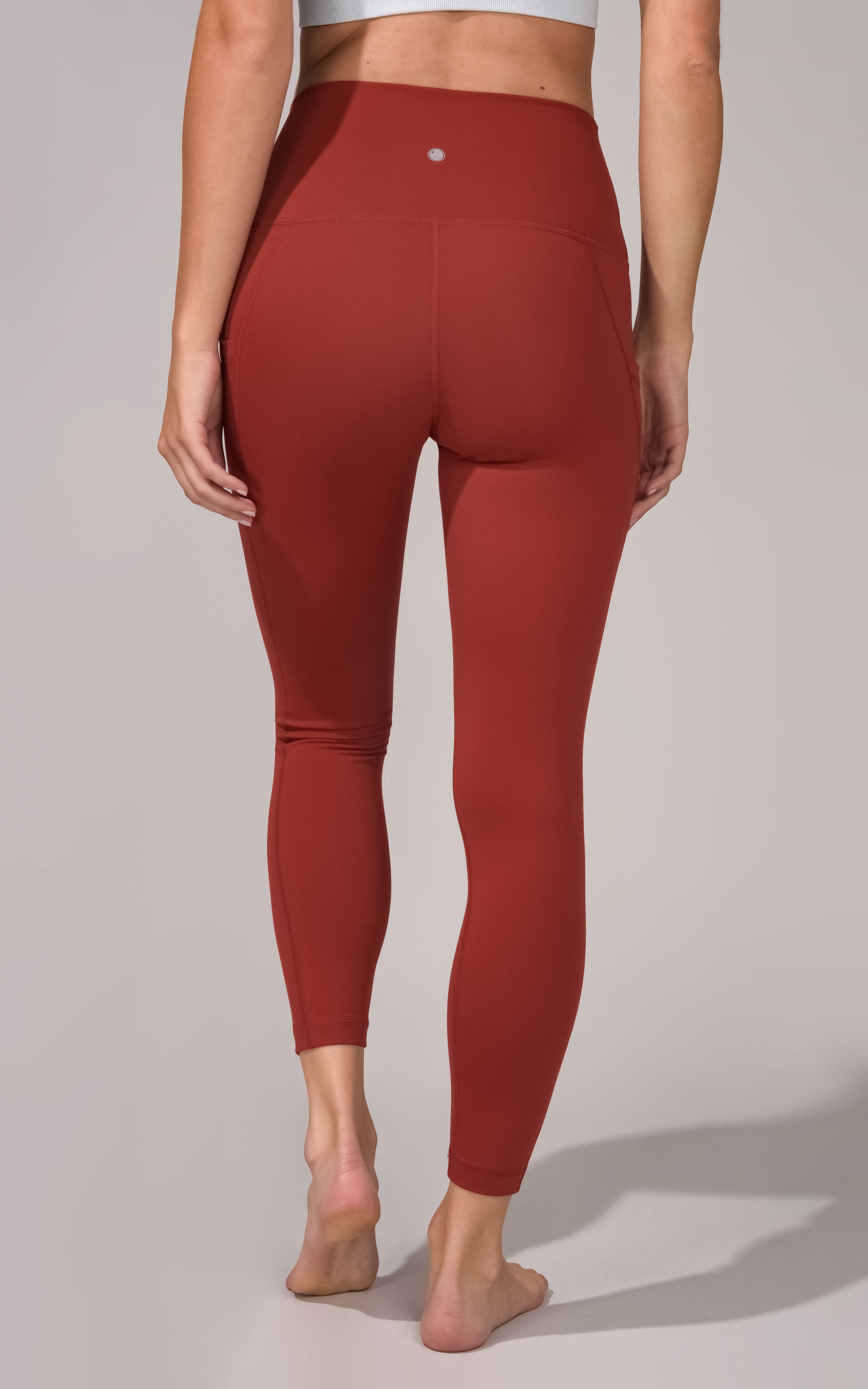 Yogalicious Red Athletic Leggings for Women