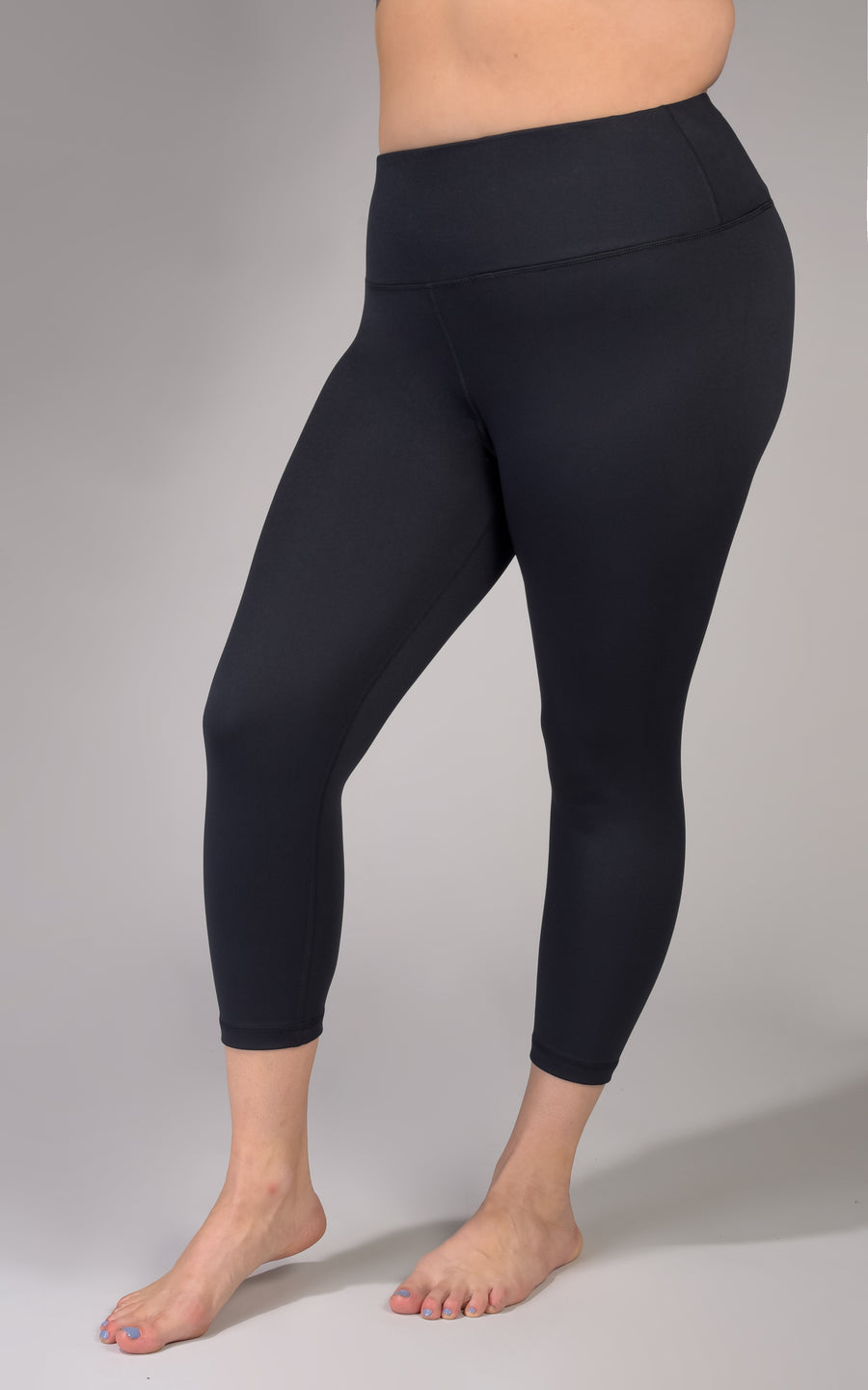 Yogalicious Lux Womens Plus Ankle Length Leggings Black Camo Pockets 1X for  sale online
