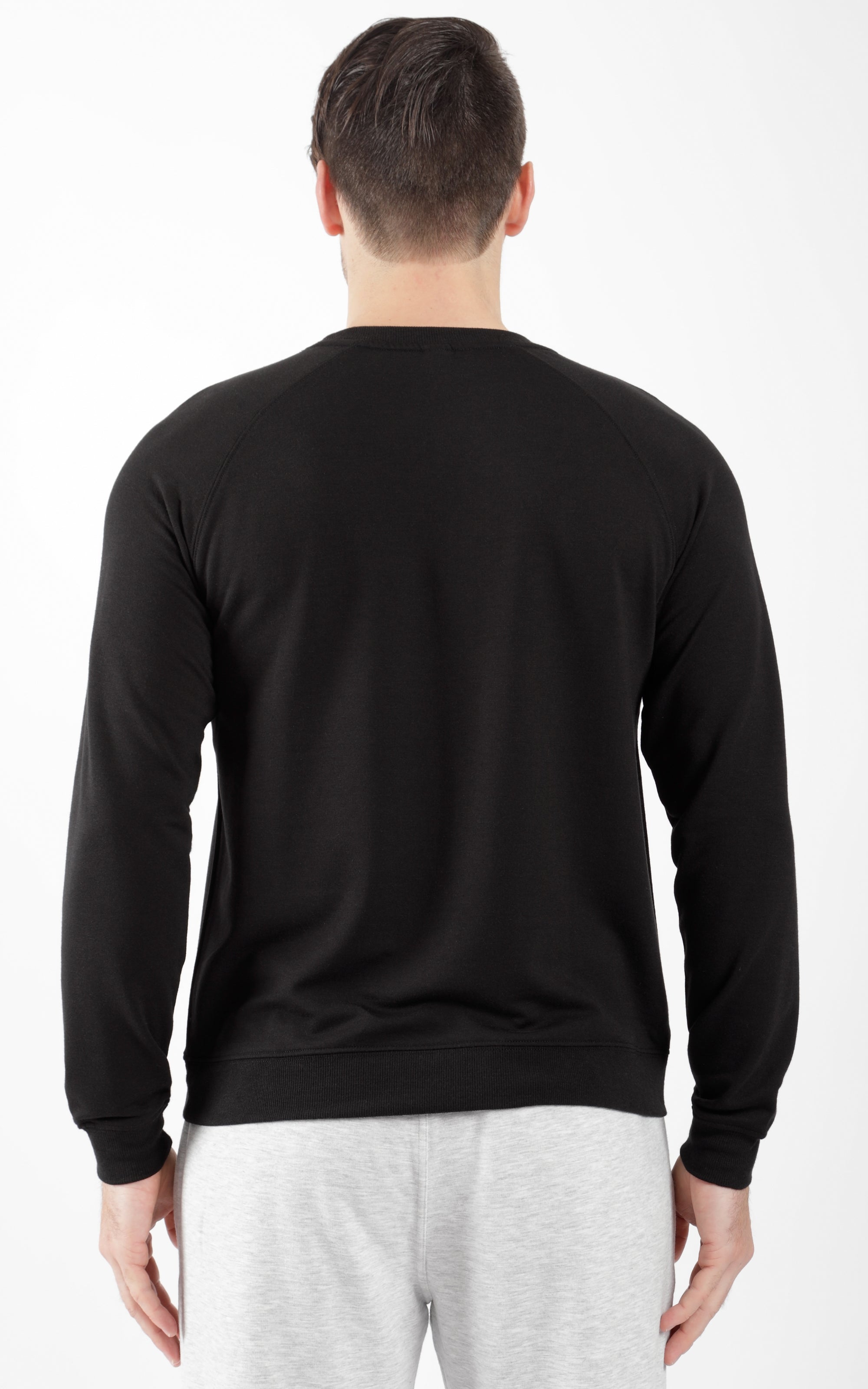 Mens Terry Brushed Long Sleeve Top Prepack