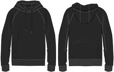 Mens Hoodie with Side Pockets Prepack