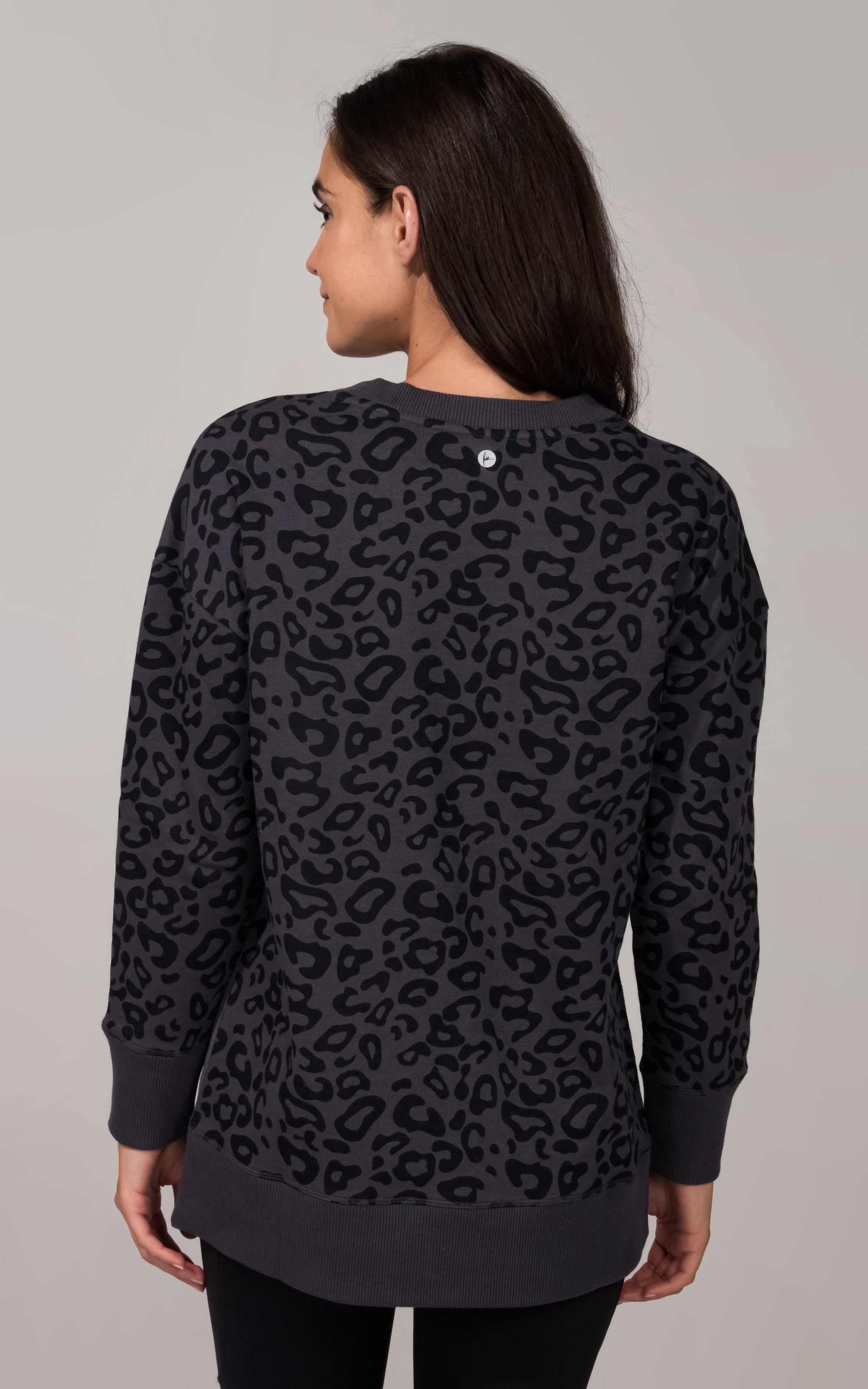 Hi Lo Crewneck with Side Slits