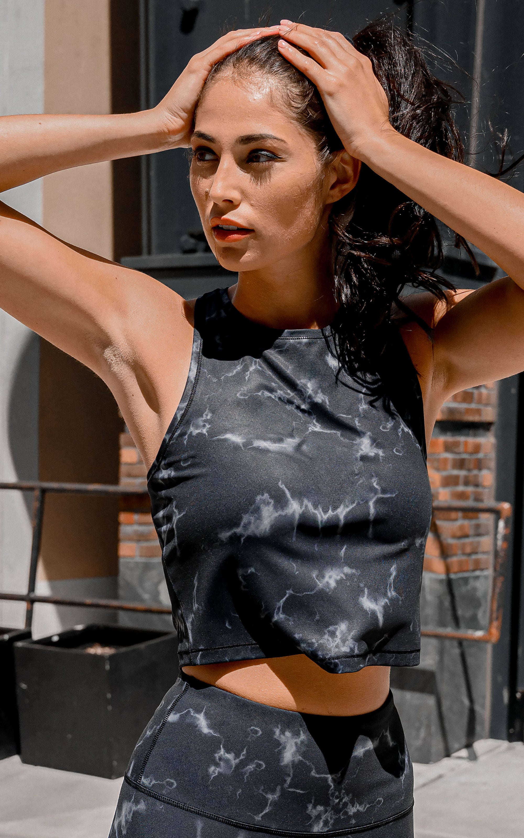 Marble Cropped Tank - 90 DEGREE BY REFLEX