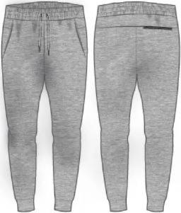 Mens Jogger with back zip pocket-Prepack