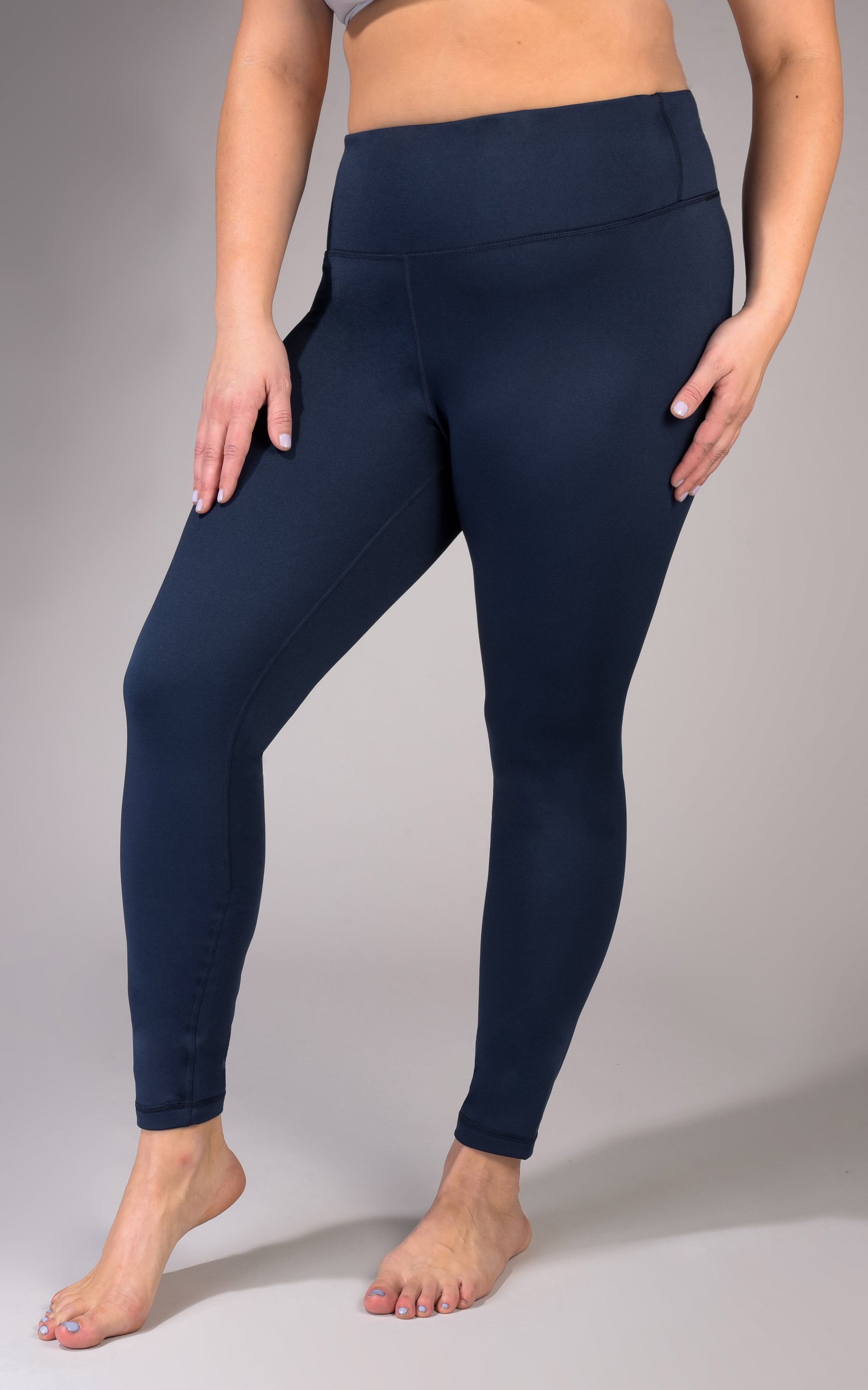 Fleece Leggings Ninety Degree Leggings Plus Size High Waist Fleece
