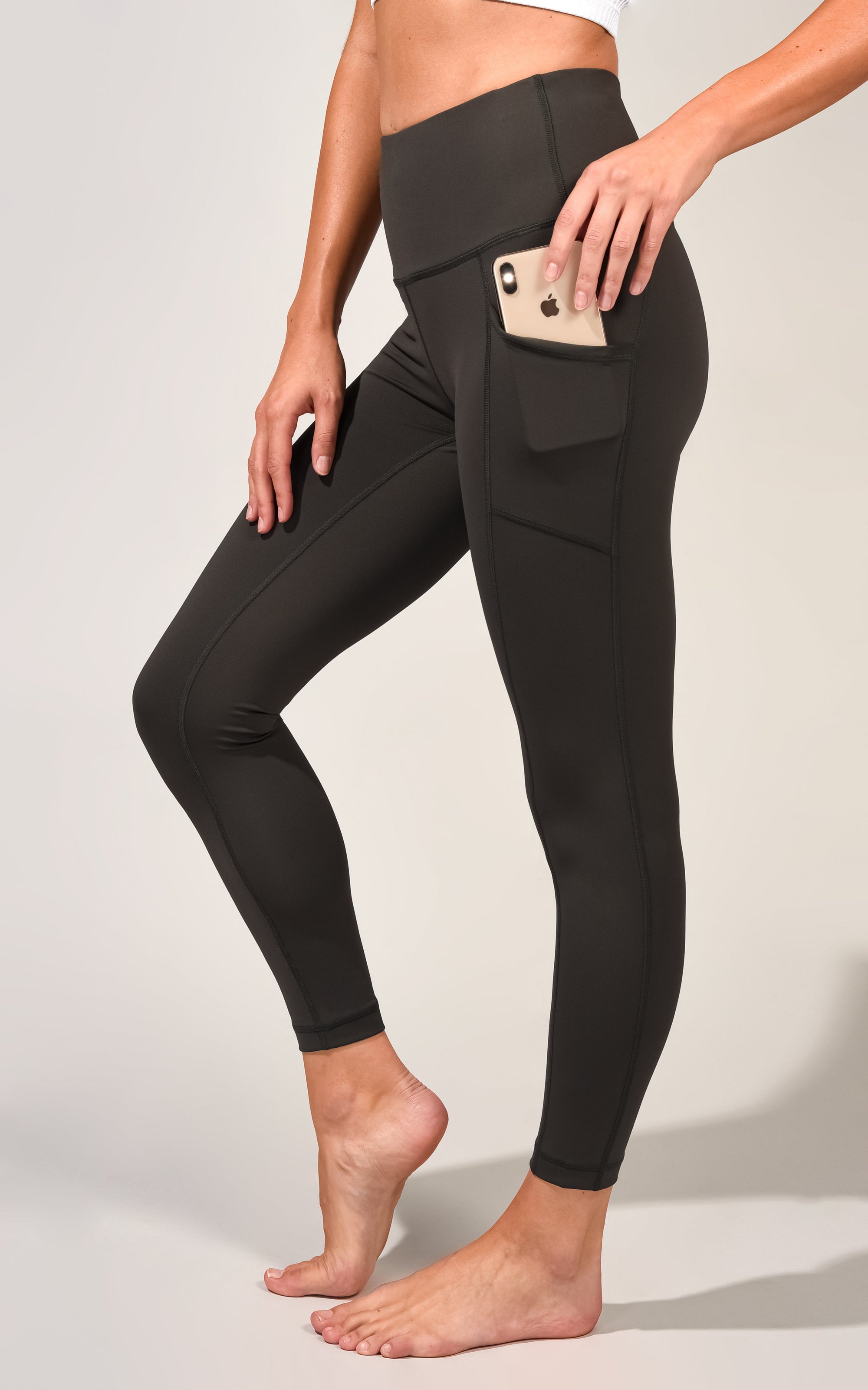 90 Degree By Reflex High Waist Squat Proof Interlink Leggings for Women -  Dark Navy - Medium