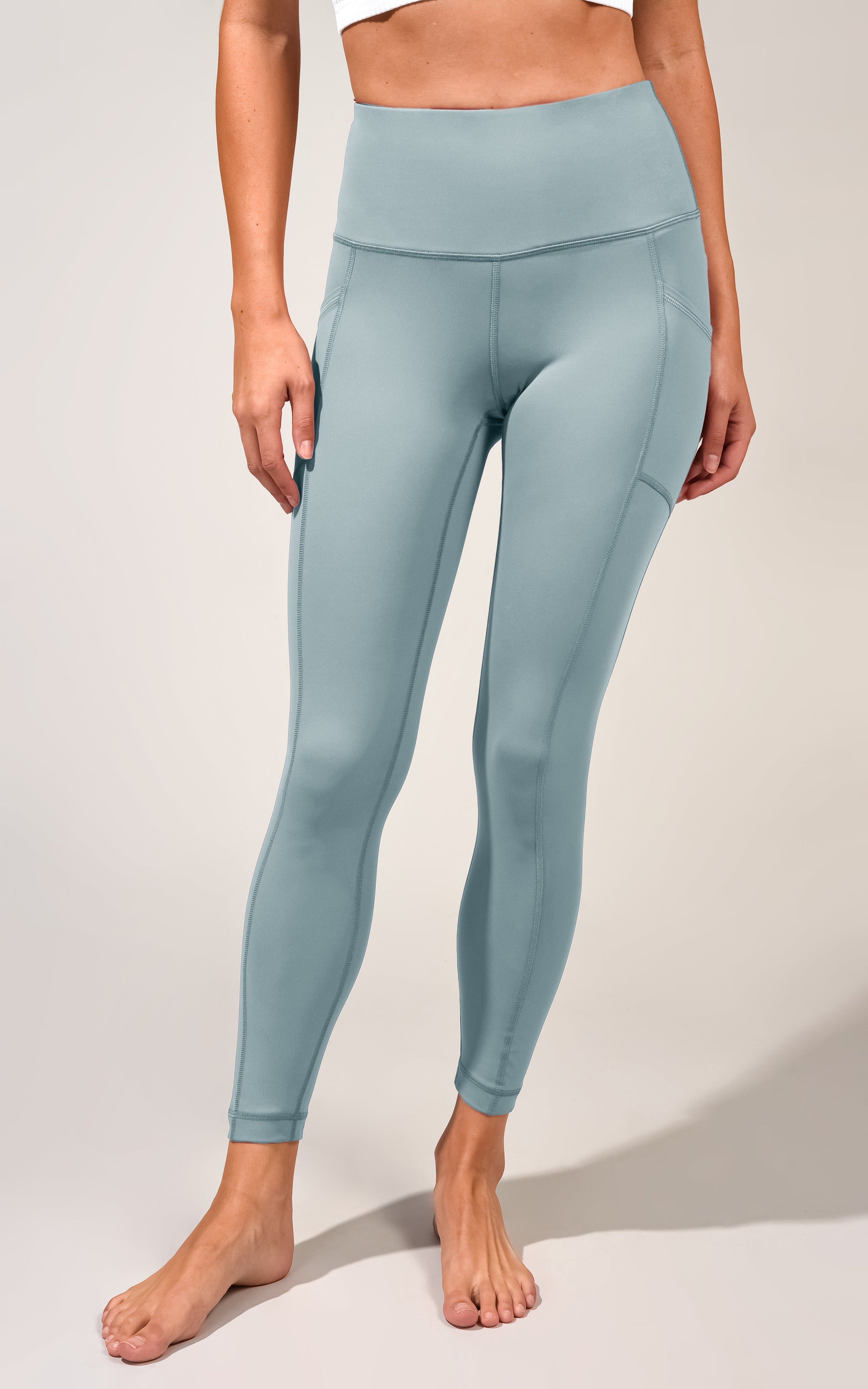 SQUAT PROOF INTERLINK HIGH WAIST ANKLE LEGGING WITH SIDE POCKETS in 2024