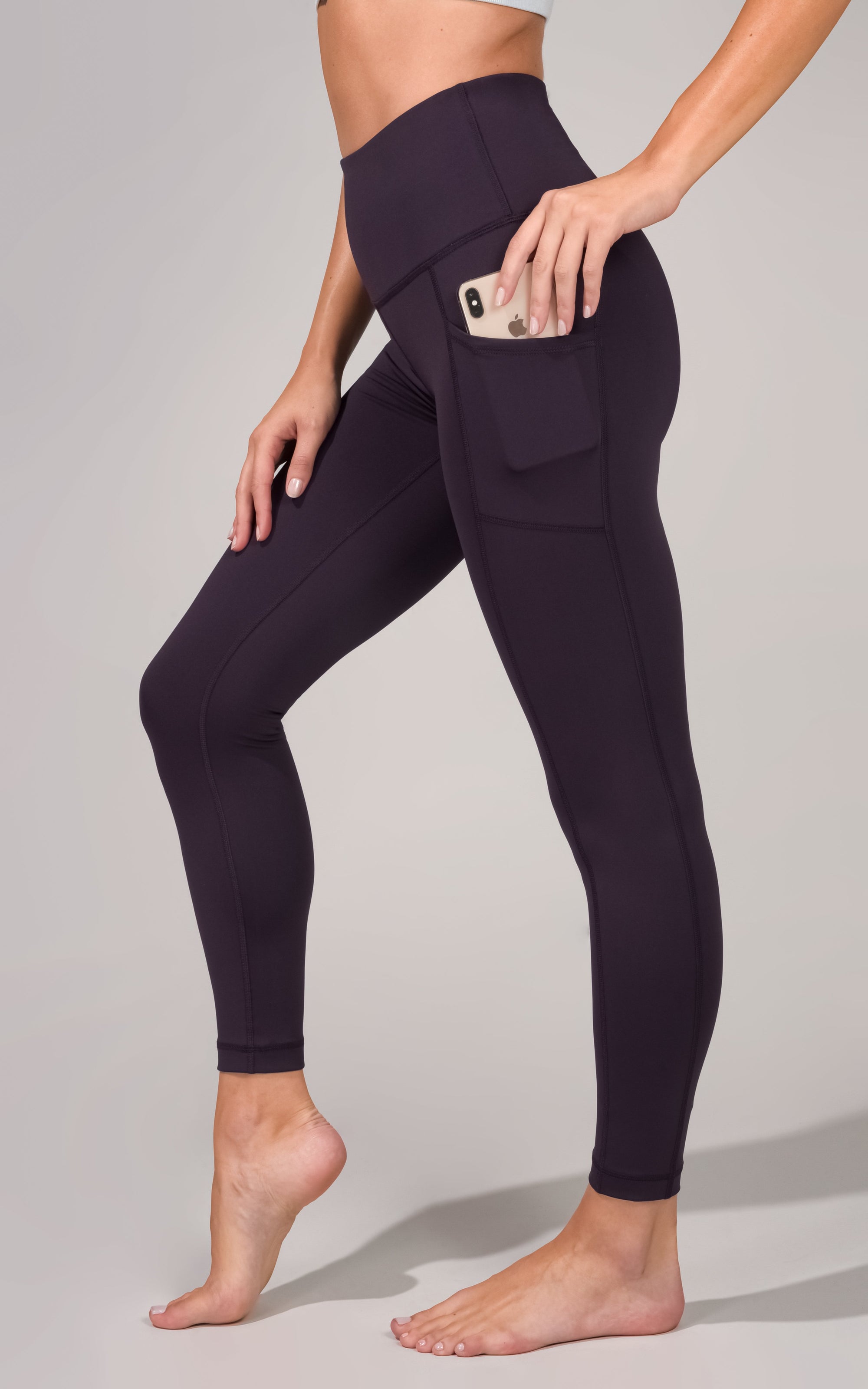  90 Degree By Reflex Squat Proof Super High Waist Odor Control  Ankle Length Leggings - Arctic Navy - Small : Clothing, Shoes & Jewelry
