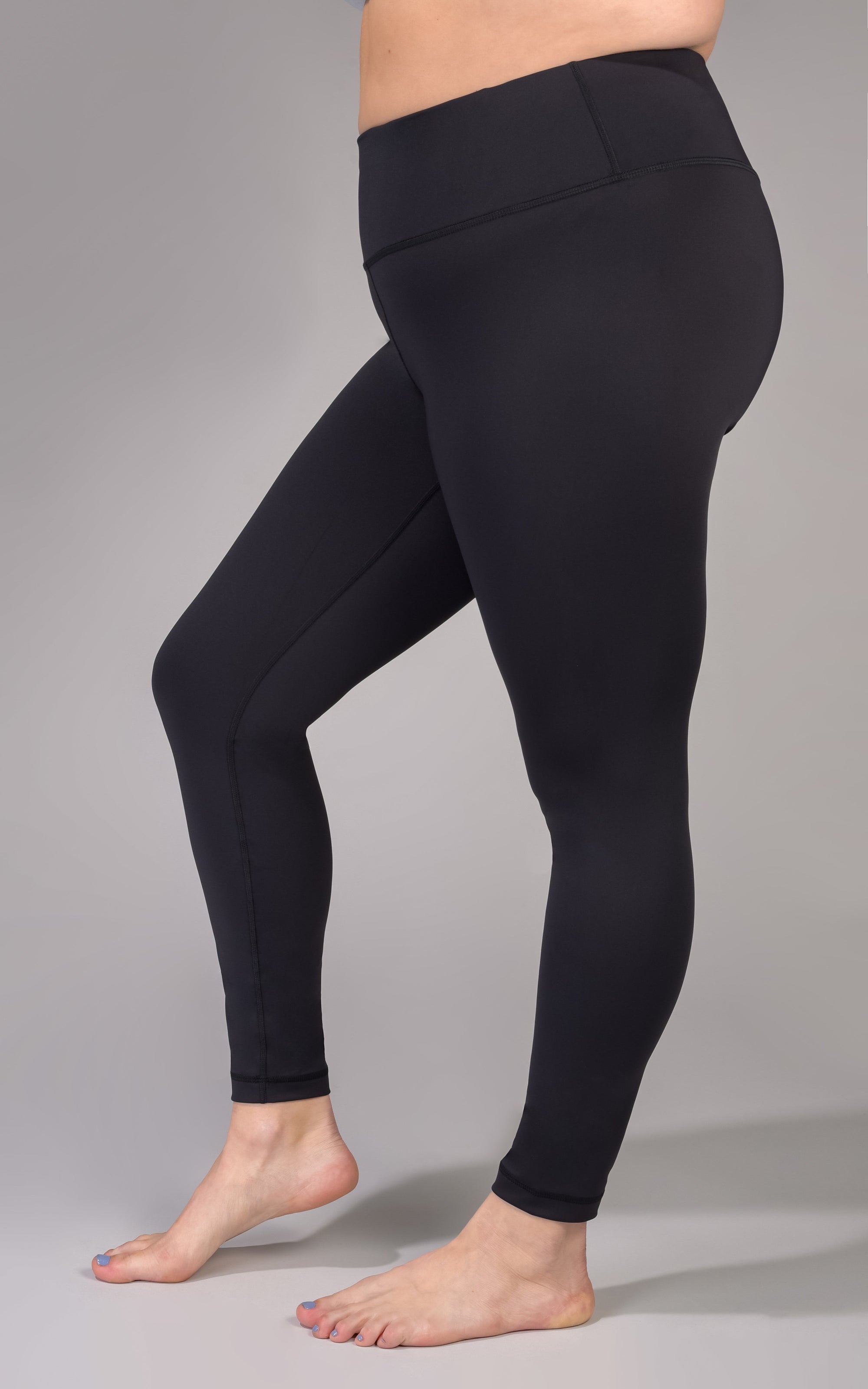 90 Degree By Reflex High Waist Squat Proof Yoga Capris with Side