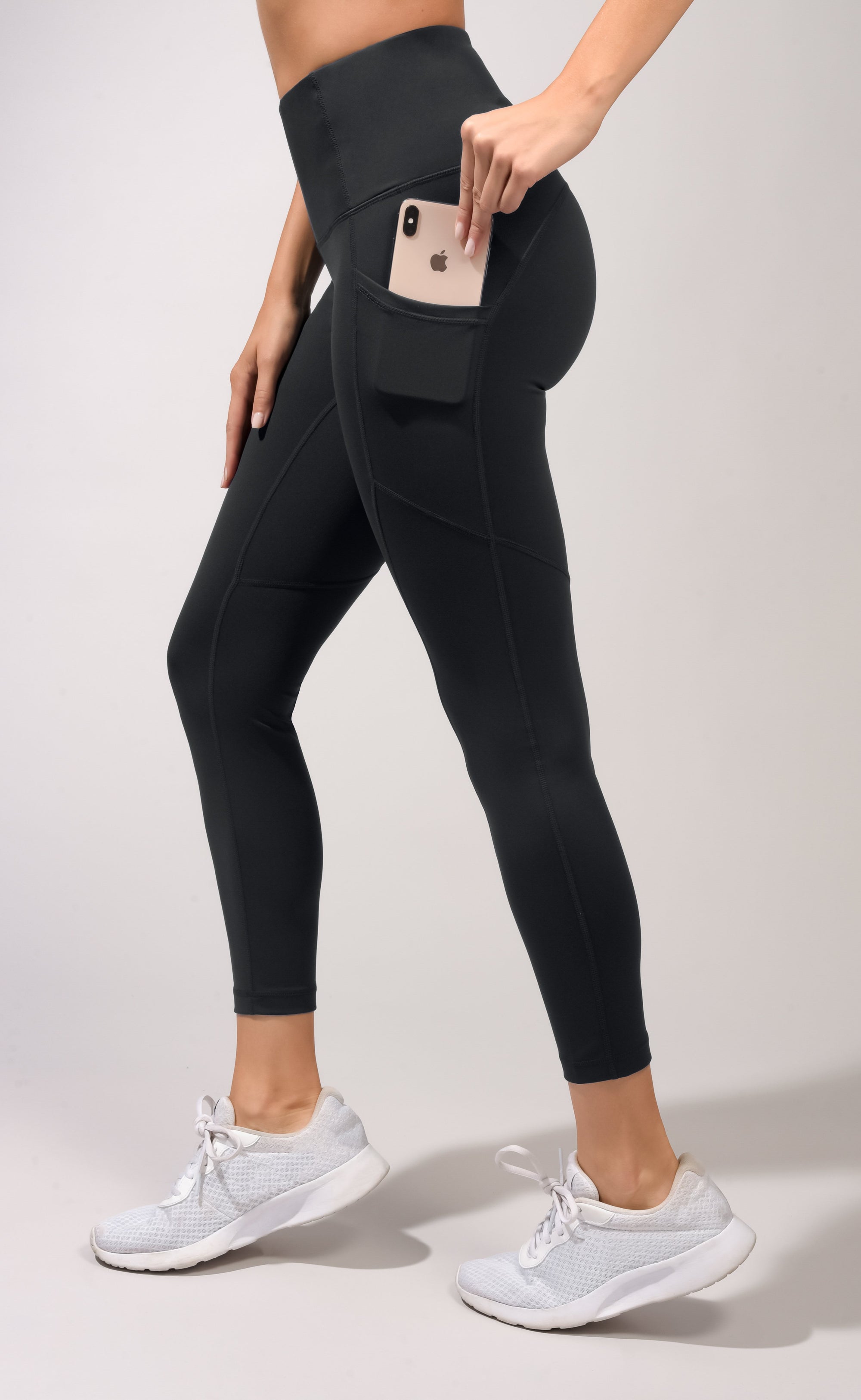 Yogalicious "Lux" High Waist 7/8 Ankle Legging with Side Pockets