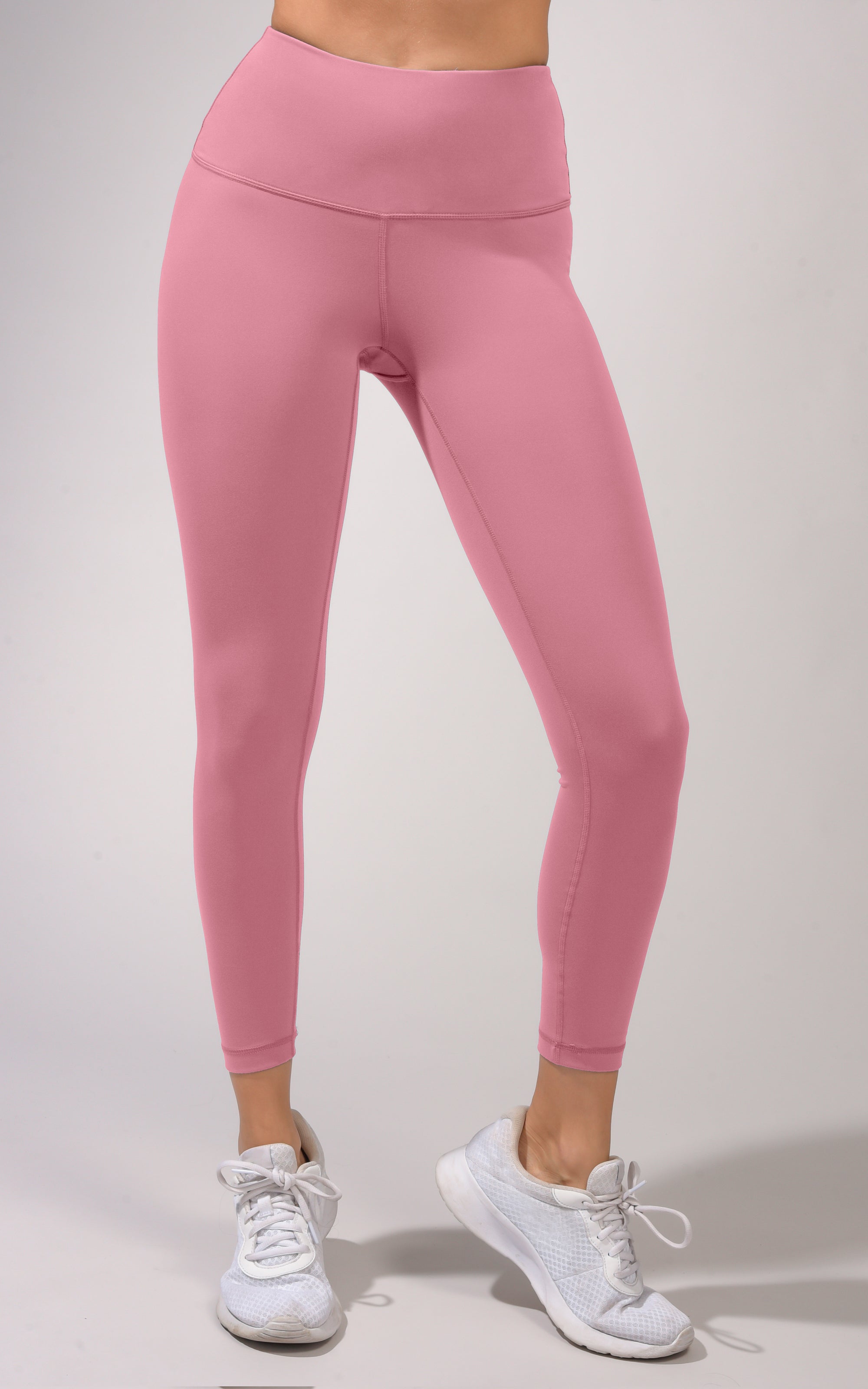 Yogalicious Leggings Women's Small RN144527 Pink Mesh On Sides Pre-Owned