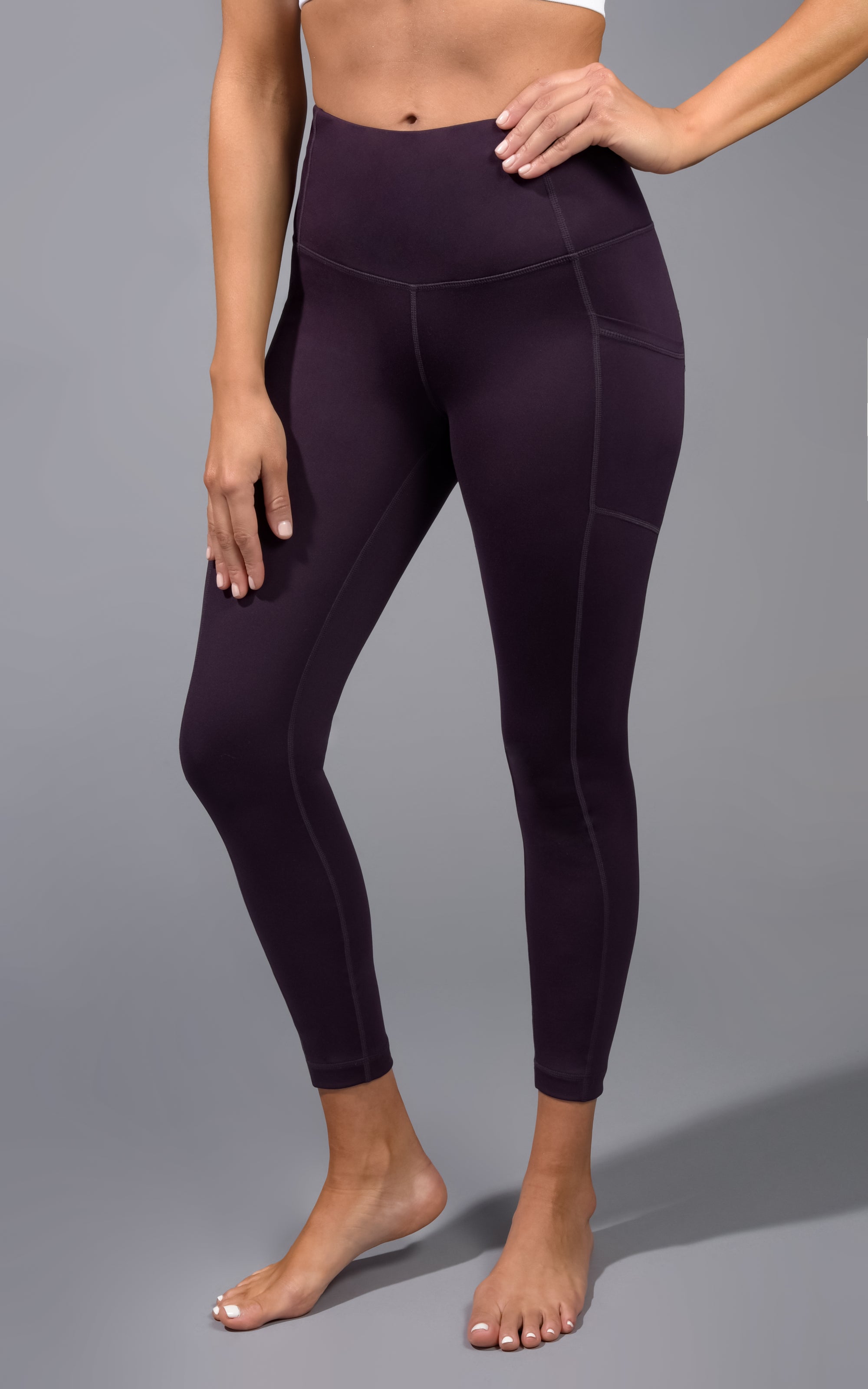 Yogalicious Lux Everyday Super Yoga Pants In Mulled Basil