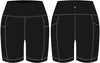 Yogalicious "Lux" Plus Size 9"  inseam Side Pocket Shorts Prepack