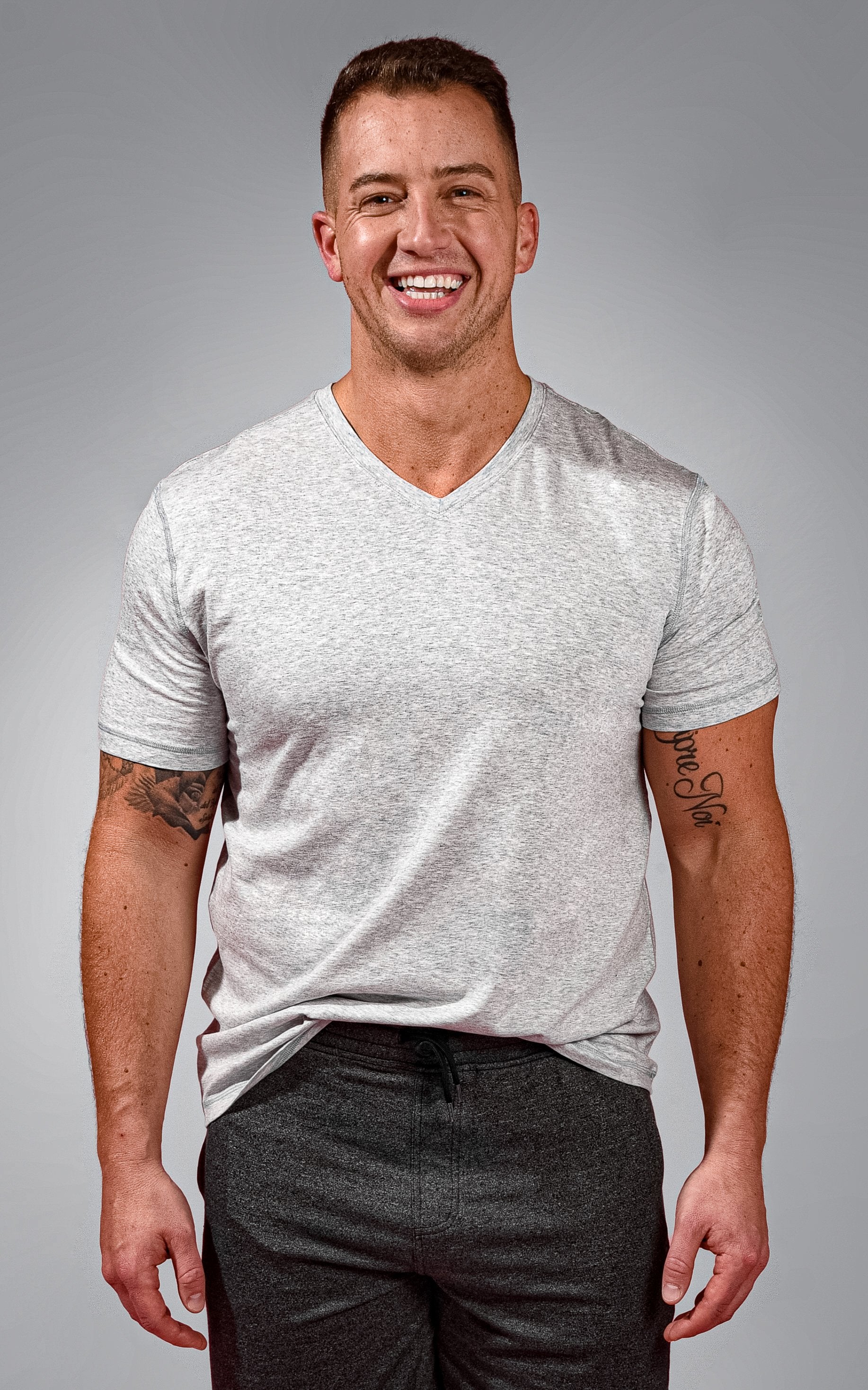 Men's Cotton Modal Vee Neck Tee Shirt