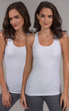 Solid and Stripe Racerback Tank Top (2 Pack)